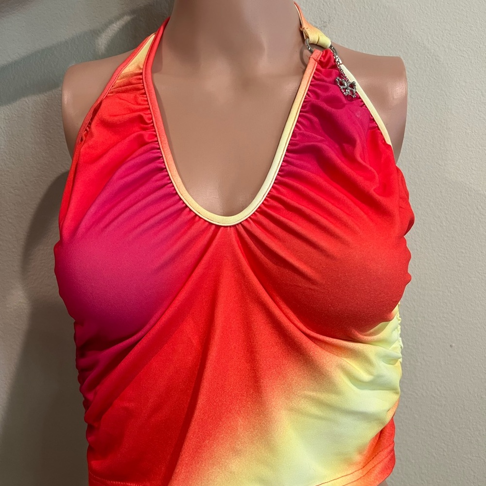 Colorful halter top